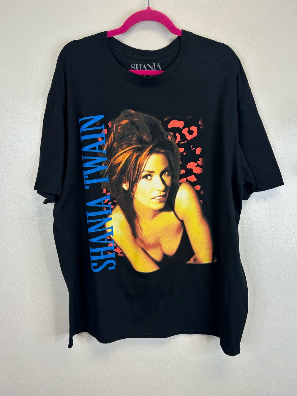 Shania Twain Black Short Sleeve Graphic Tee Size XL Country Music Band Concert